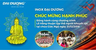 Chúc mừng hạnh phúc 50 đôi khuyết tật tại lễ cưới tập thể tổ chức tại Chùa Giác Ngộ - TPHCM