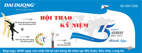 Lễ khai mạc hội thao kỷ niệm thành lập Inox Đại Dương (6/9/2001 – 6/9/2015)