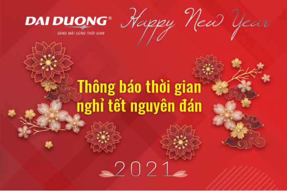 Thông báo thời gian nghỉ tết nguyên đán 2021