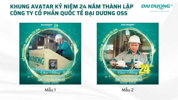 khung avatar kỷ niệm 24 năm thành lập công ty Inox Đại Dương