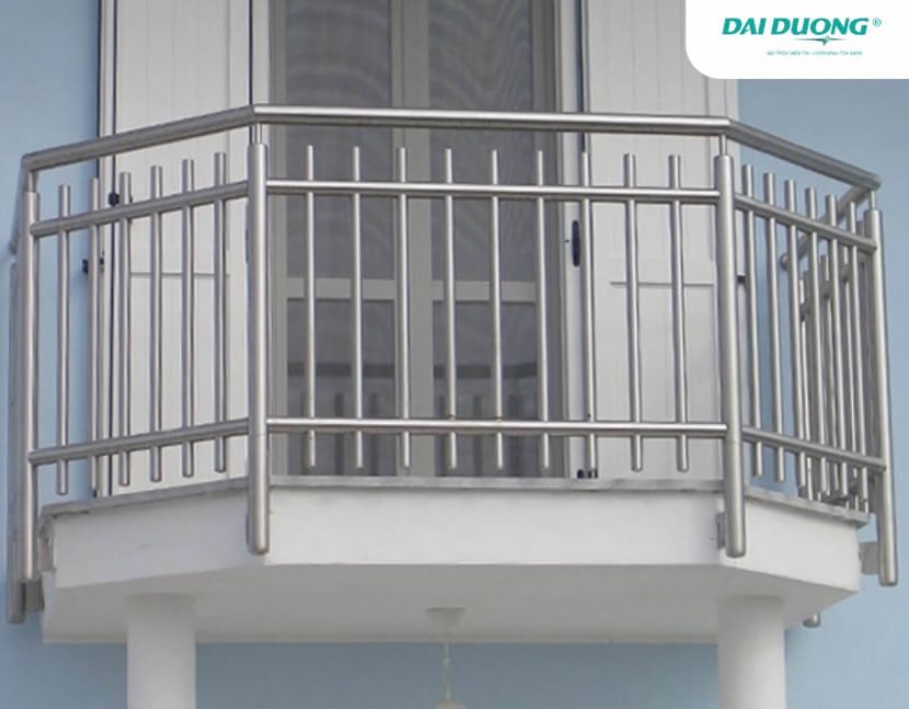 Ứng dụng ống inox tròn phi 38 làm lan can