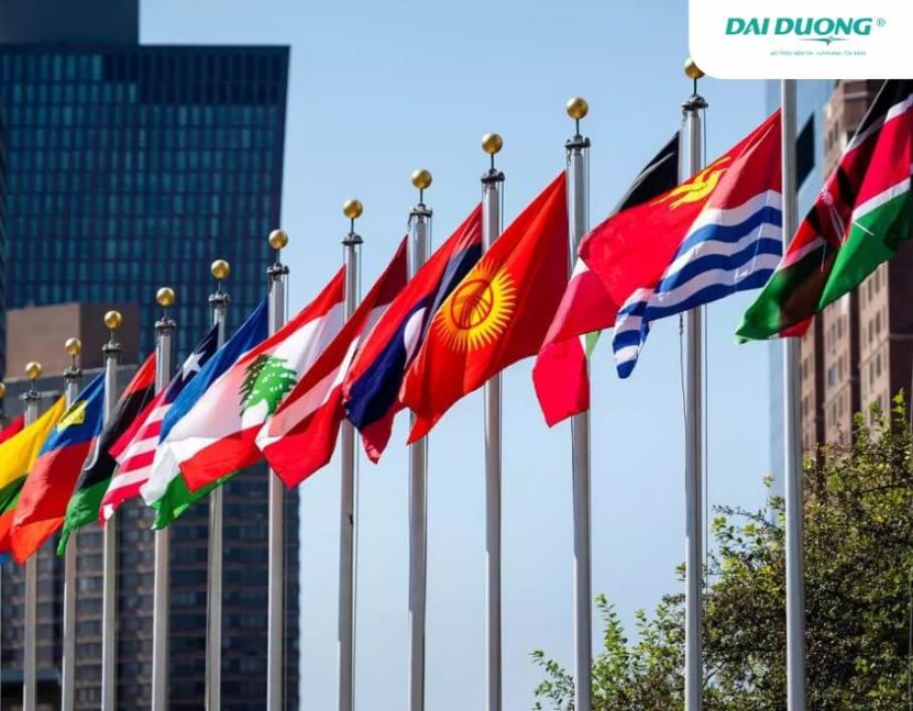 Ứng dụng ống inox phi 90 làm cột cờ