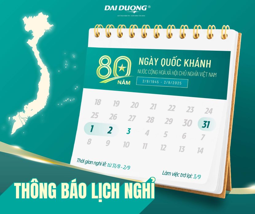 Thông báo lịch nghri quốc khánh 02/09/2025