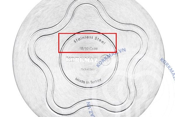 Nồi inox 18/10 chống gỉ của Korkmaz